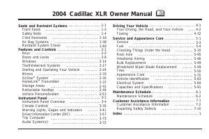 Handleiding Cadillac XLR (2004)