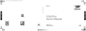 Handleiding Cadillac CTS (2017)