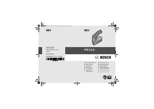 Manual de uso Bosch PTK 3,6 LI Grapadora electrica