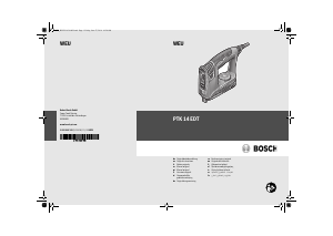 Handleiding Bosch PTK 14 EDT Tacker