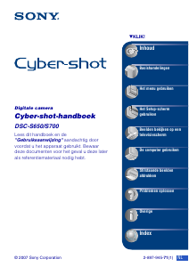 Handleiding Sony Cyber-shot DSC-S650 Digitale camera