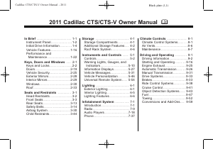 Handleiding Cadillac CTS (2011)