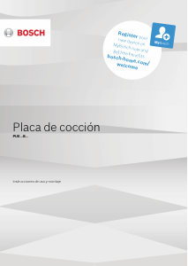 Manual de uso Bosch PUE611BF9E Placa