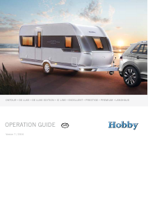 Handleiding Hobby Excellent 540 KMFe (2017) Caravan