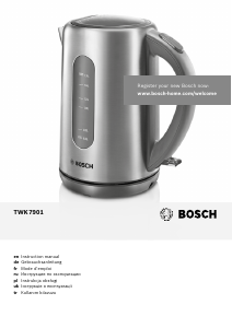 Kullanım kılavuzu Bosch TWK7901 Çaydanlık
