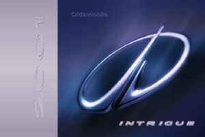 Handleiding Oldsmobile Intrigue (2001)