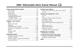 Handleiding Oldsmobile Alero (2004)