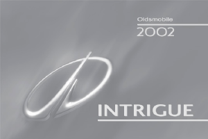 Handleiding Oldsmobile Intrigue (2002)