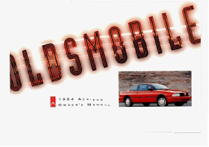 Handleiding Oldsmobile Achieva (1994)