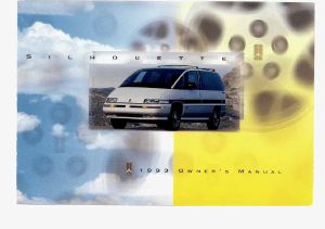 Handleiding Oldsmobile Silhouette (1993)