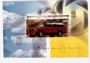 Handleiding Oldsmobile Bravada (1993)