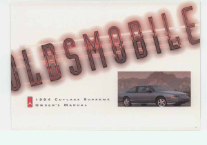 Handleiding Oldsmobile Cutlass Ciera (1994)