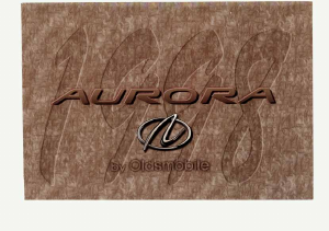 Handleiding Oldsmobile Aurora (1998)