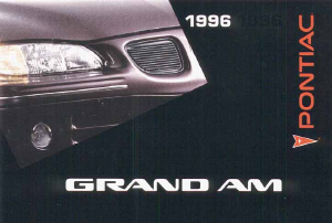 Handleiding Pontiac Grand Am (1996)
