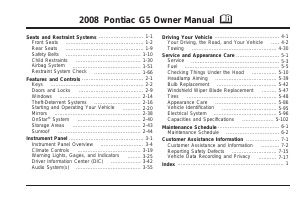 Handleiding Pontiac G5 (2008)