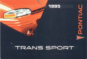 Handleiding Pontiac Trans Sport (1995)
