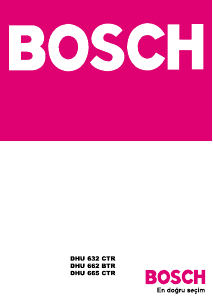 Kullanım kılavuzu Bosch DHU632CTR Davlumbaz