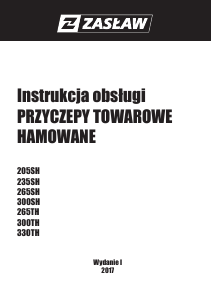 Instrukcja Zasław 235SH Przyczepa