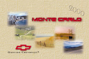 Handleiding Chevrolet Monte Carlo (2000)