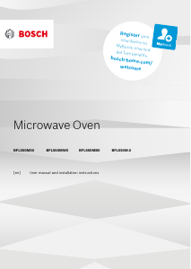 Manual Bosch BFL550MS0 Microwave
