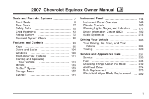 Handleiding Chevrolet Equinox (2007)