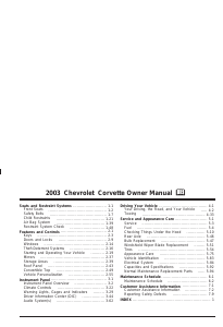 Handleiding Chevrolet Corvette (2003)