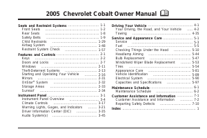 Handleiding Chevrolet Cobalt (2005)