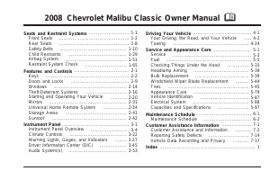 Handleiding Chevrolet Malibu (2008)