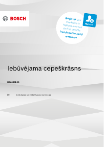 Rokasgrāmata Bosch HBA530BS0S Cepeškrāsns