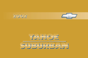 Handleiding Chevrolet Tahoe (2002)