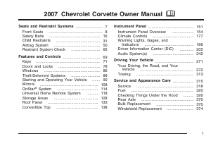 Handleiding Chevrolet Corvette (2007)
