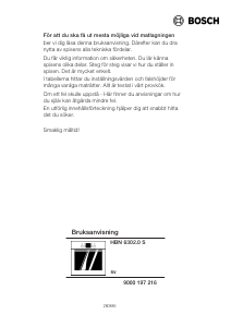Bedienungsanleitung Bosch HBN630250S Backofen