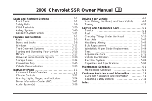 Handleiding Chevrolet SSR (2006)
