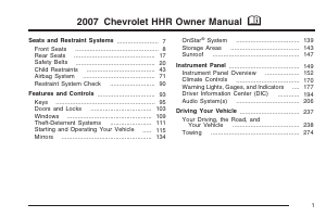 Handleiding Chevrolet HHR (2007)