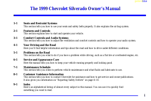 Handleiding Chevrolet Silverado (1999)