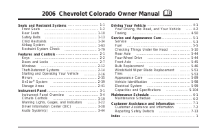 Handleiding Chevrolet Colorado (2006)