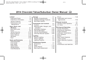 Handleiding Chevrolet Tahoe (2014)