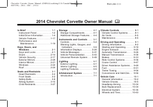 Handleiding Chevrolet Corvette (2014)