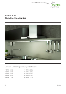 Bedienungsanleitung Berbel BWH 120 EL Dunstabzugshaube