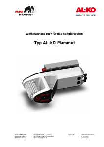 Bedienungsanleitung AL-KO Mammut Caravan-rangiersysteme