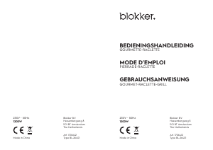 Handleiding Blokker BL-26401 Gourmetstel