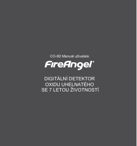 Manuál FireAngel CO-9D Detektor oxidu uhelnatého