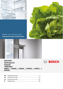 Bruksanvisning Bosch KIR41AF40 Kjøleskap