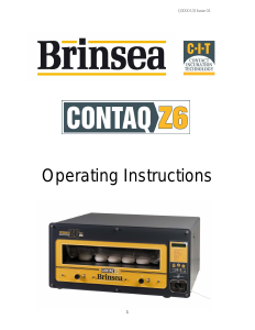 Manual Brinsea Contaq Z6 Incubator