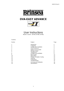 Manual Brinsea Ova-Easy 190 Incubator