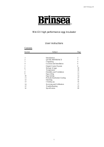 Manual Brinsea Mini EX Incubator