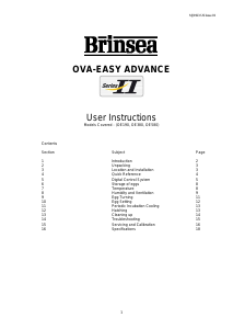 Manual Brinsea Ova-Easy 580 Incubator