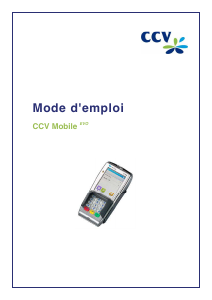 Mode d’emploi CCV Mobile EVO Appareil de paiement