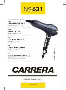 Mode d’emploi Carrera CRR-631 Sèche-cheveux