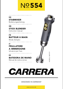 Manual de uso Carrera CRR-554 Batidora de mano